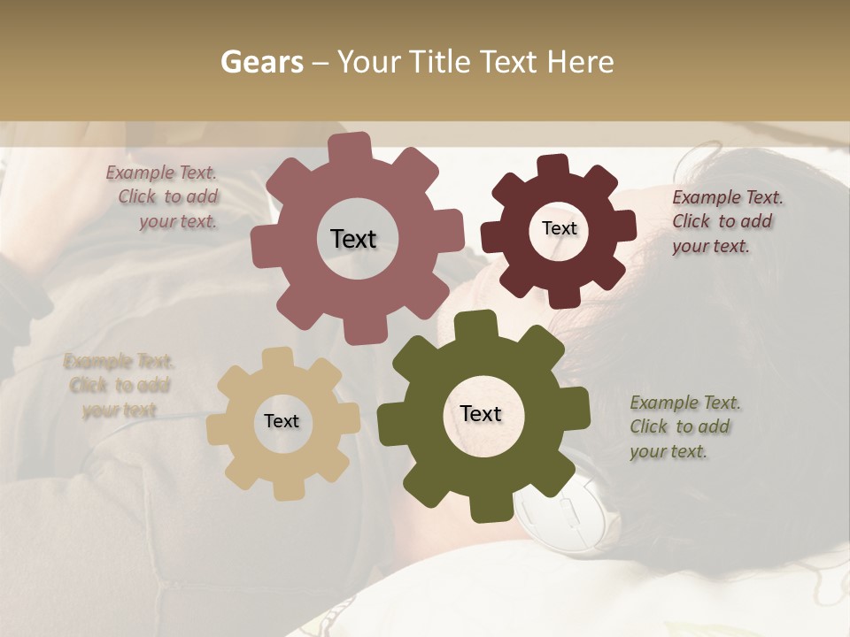 Caucasian Male Lying PowerPoint Template