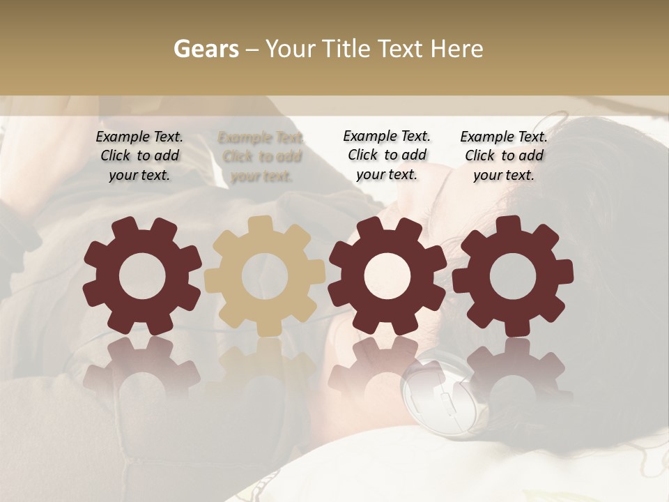 Caucasian Male Lying PowerPoint Template