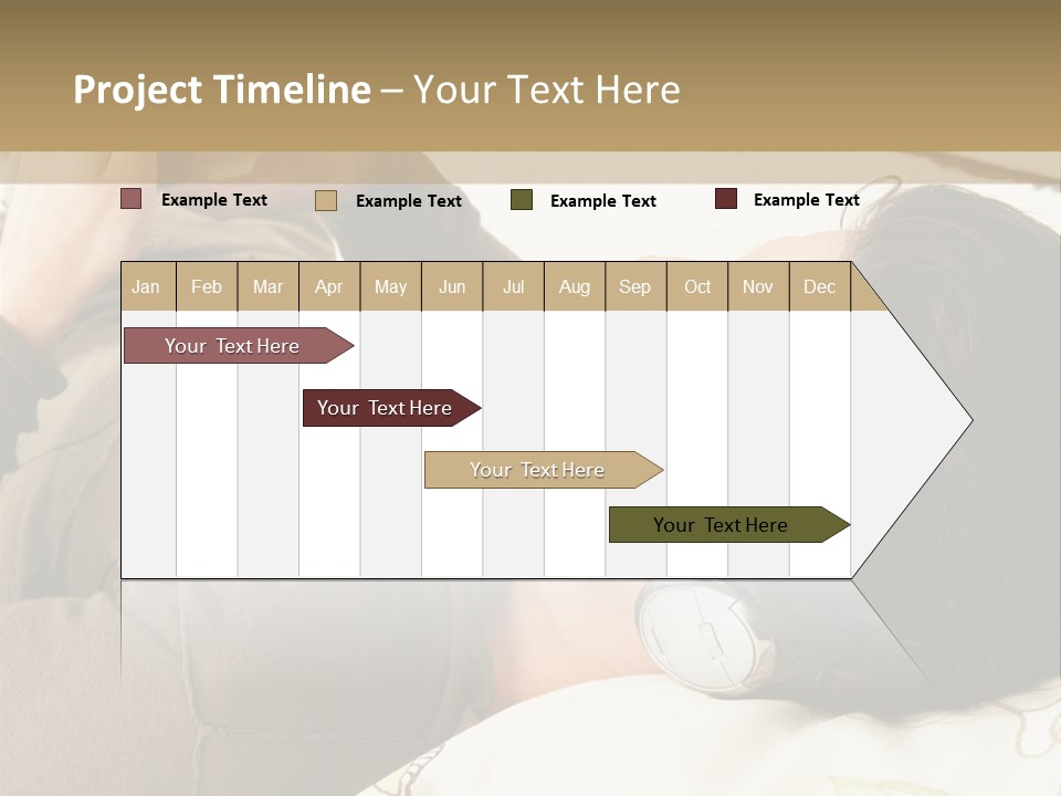 Caucasian Male Lying PowerPoint Template