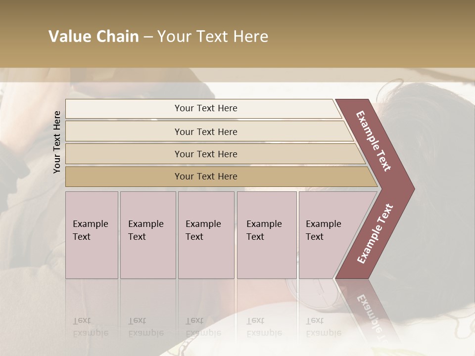 Caucasian Male Lying PowerPoint Template