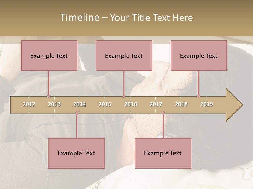 Caucasian Male Lying PowerPoint Template