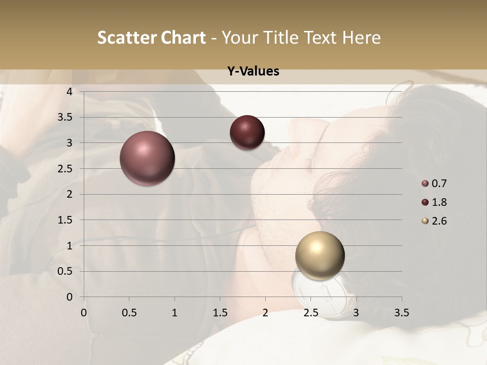 Caucasian Male Lying PowerPoint Template