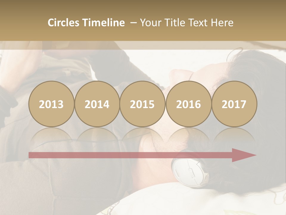 Caucasian Male Lying PowerPoint Template