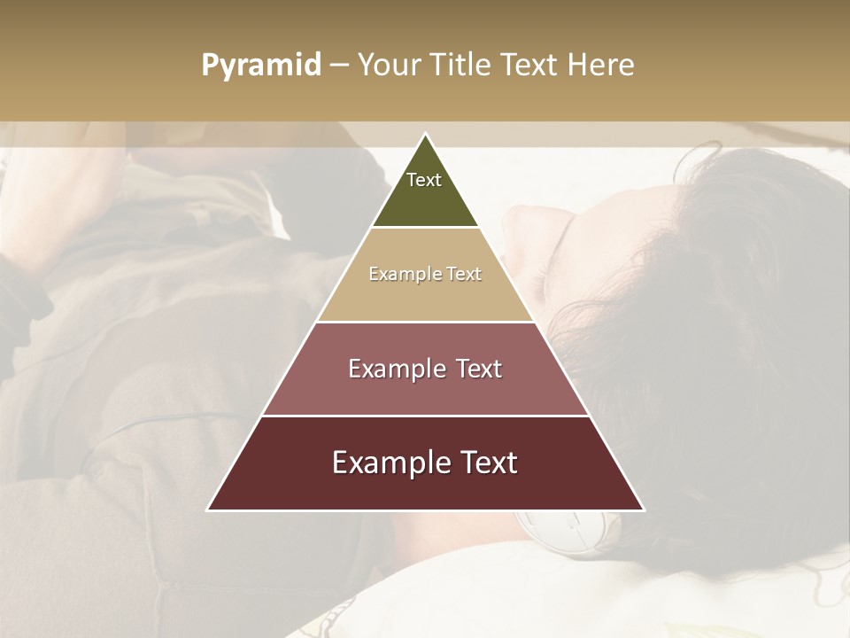 Caucasian Male Lying PowerPoint Template