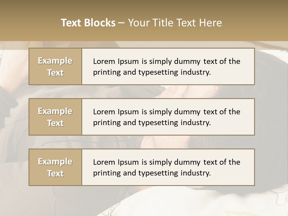 Caucasian Male Lying PowerPoint Template