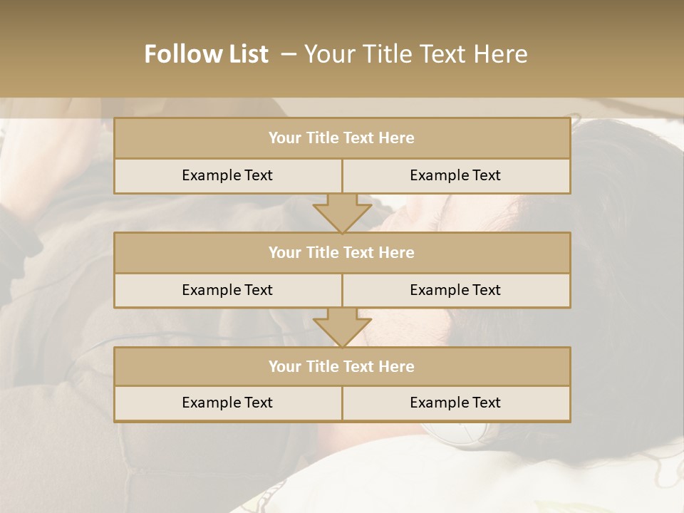 Caucasian Male Lying PowerPoint Template