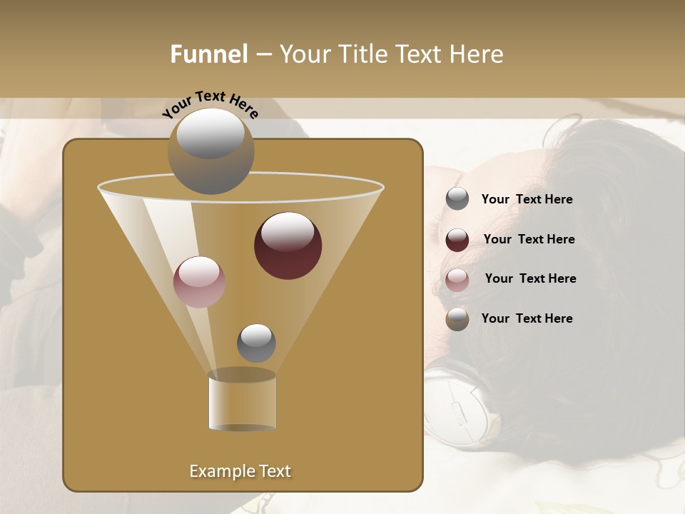 Caucasian Male Lying PowerPoint Template