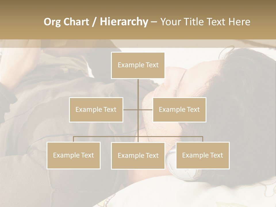 Caucasian Male Lying PowerPoint Template