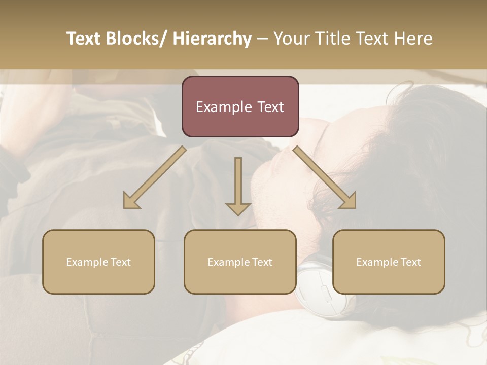 Caucasian Male Lying PowerPoint Template