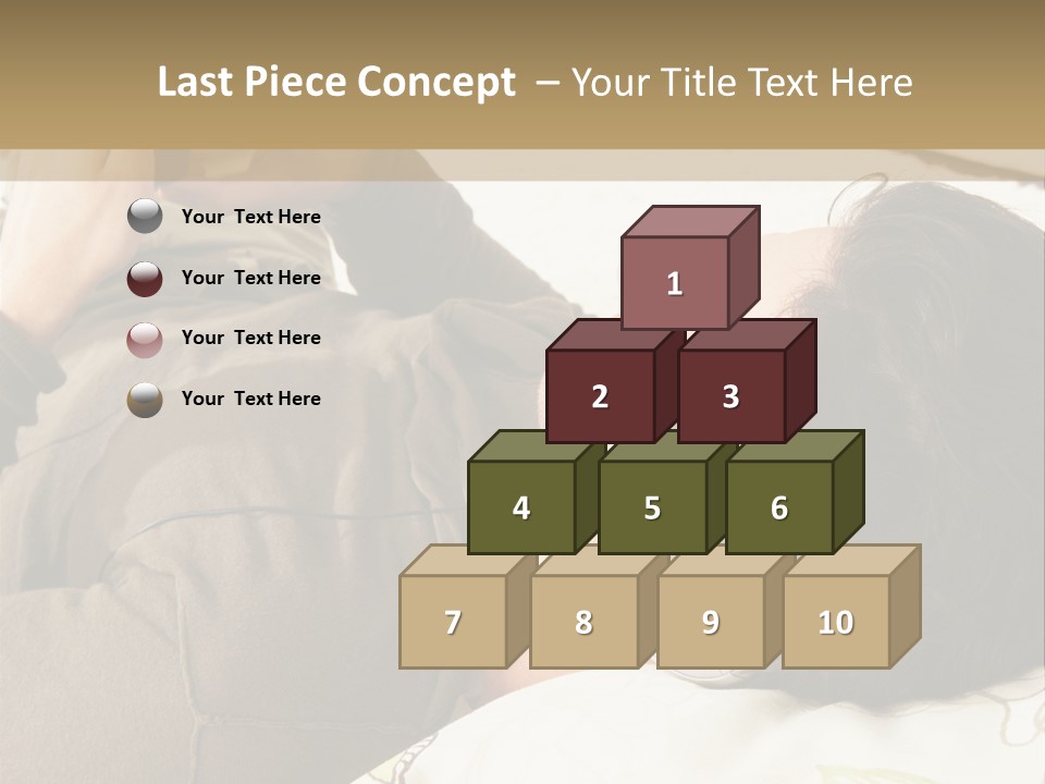 Caucasian Male Lying PowerPoint Template