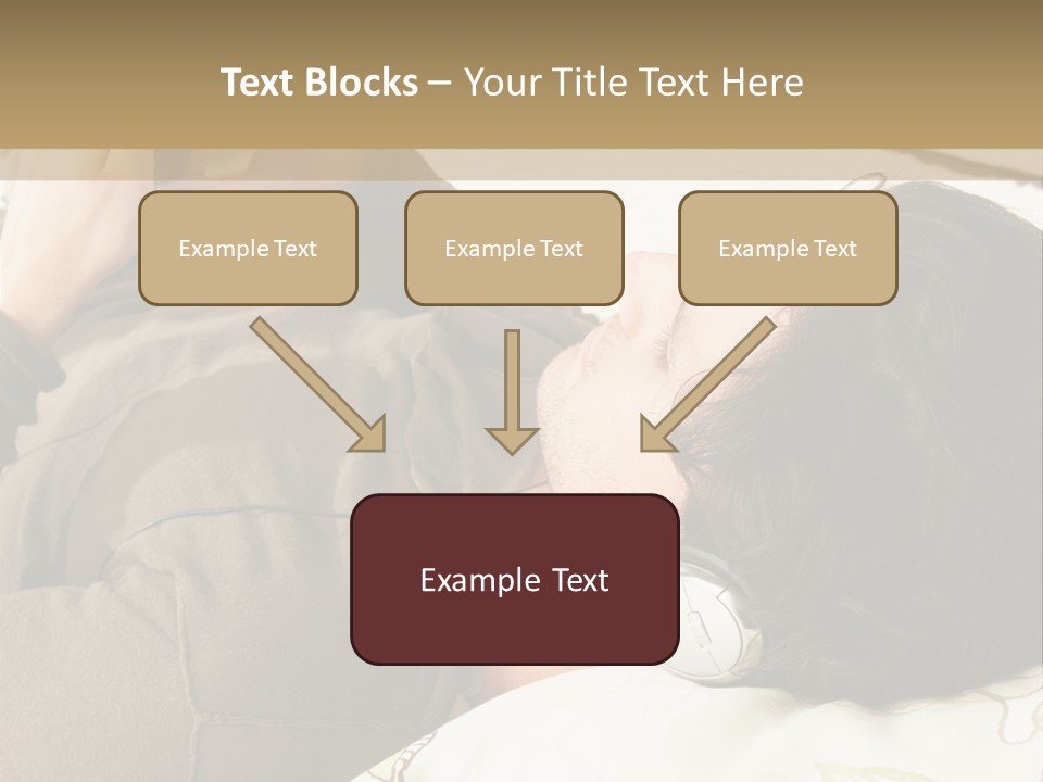 Caucasian Male Lying PowerPoint Template