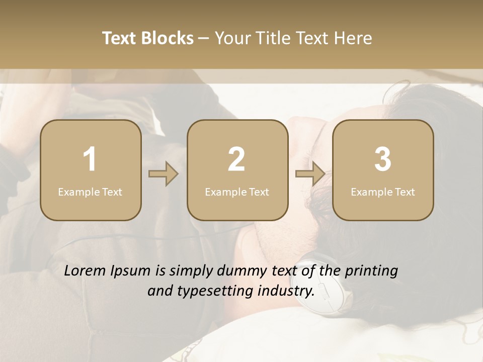 Caucasian Male Lying PowerPoint Template