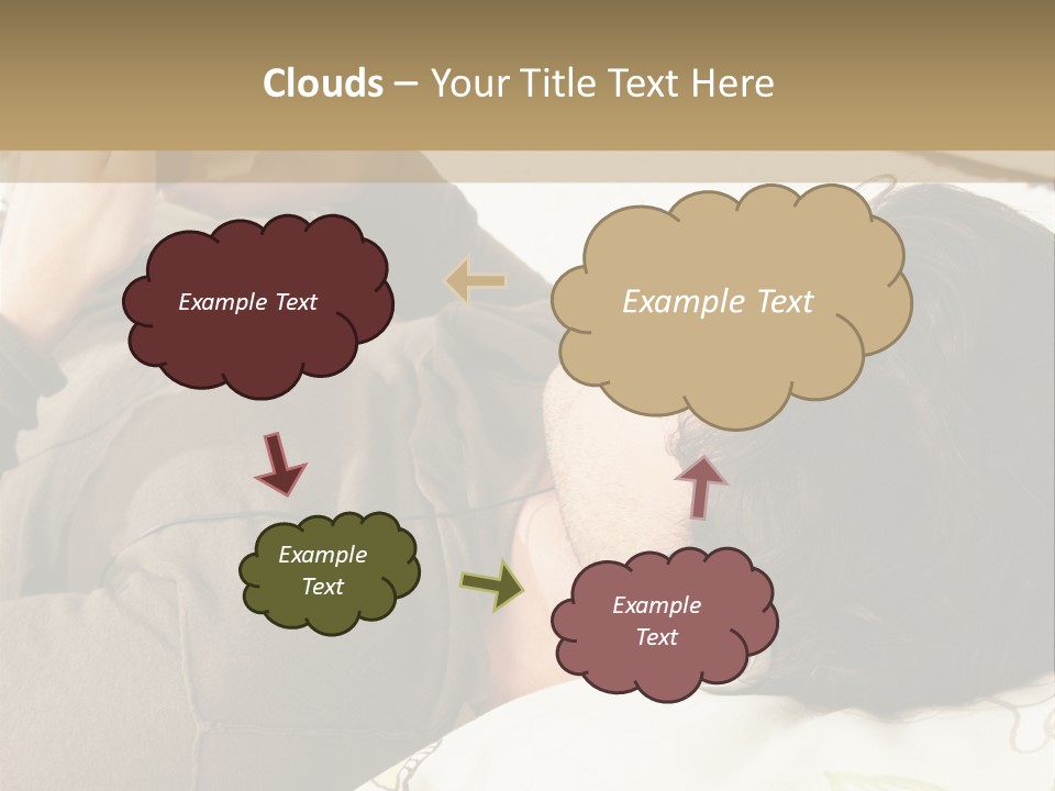 Caucasian Male Lying PowerPoint Template