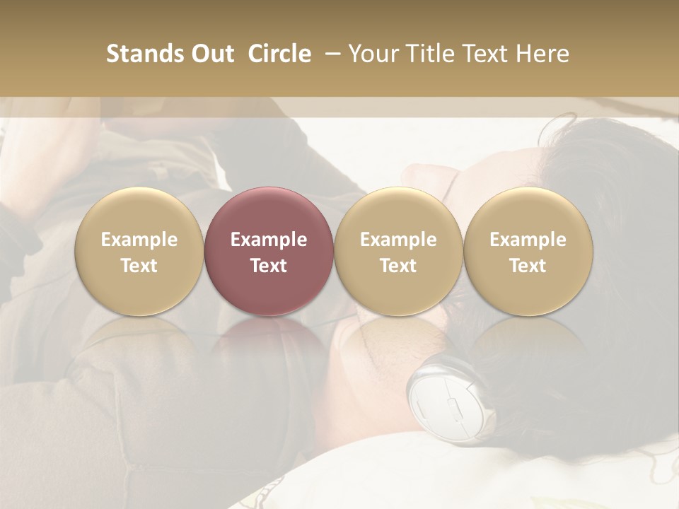 Caucasian Male Lying PowerPoint Template