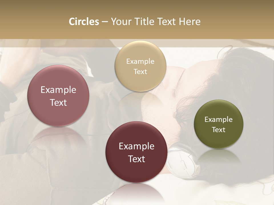 Caucasian Male Lying PowerPoint Template