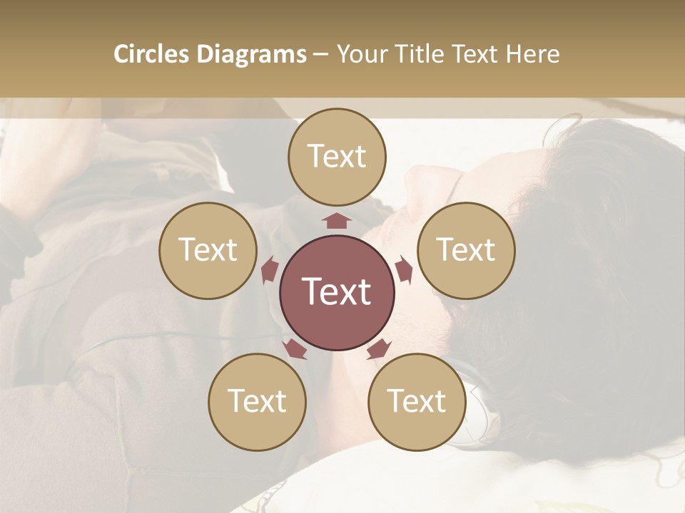 Caucasian Male Lying PowerPoint Template