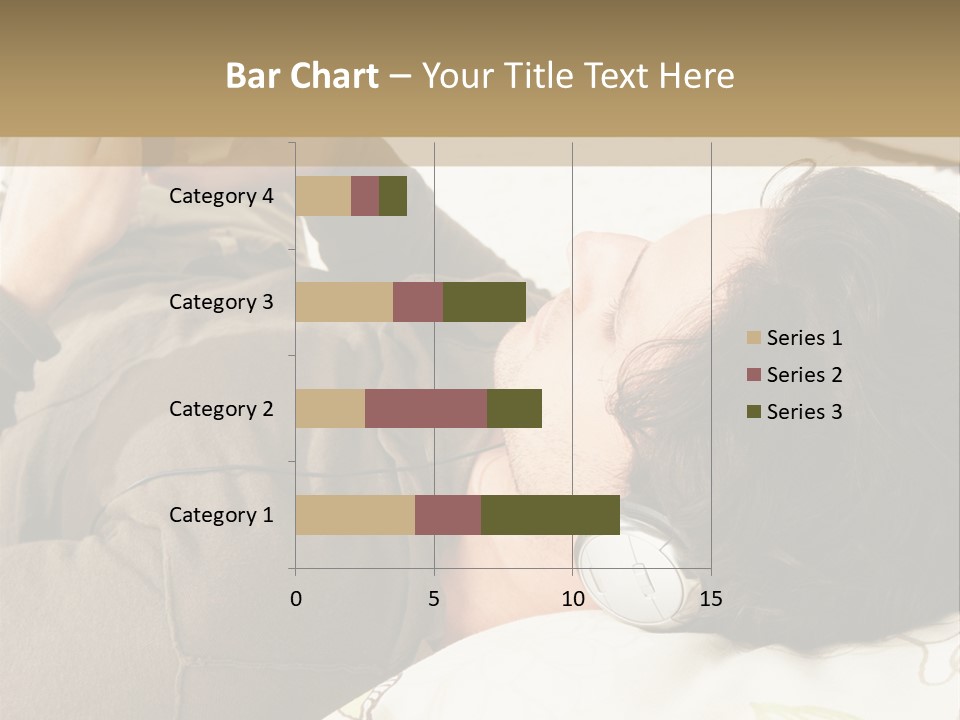 Caucasian Male Lying PowerPoint Template