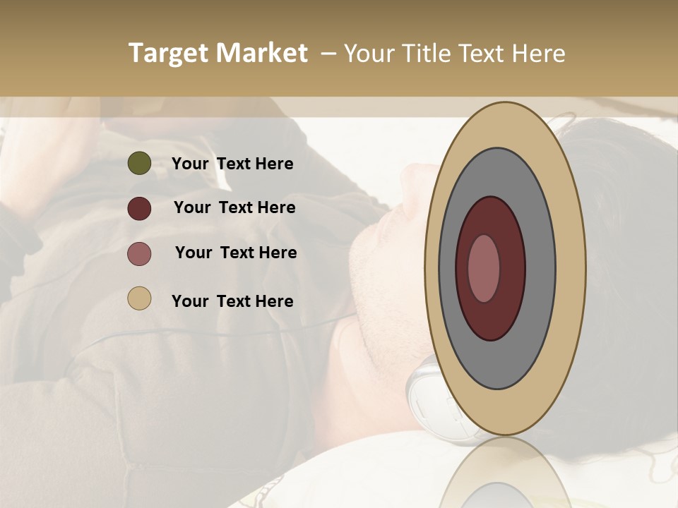 Caucasian Male Lying PowerPoint Template