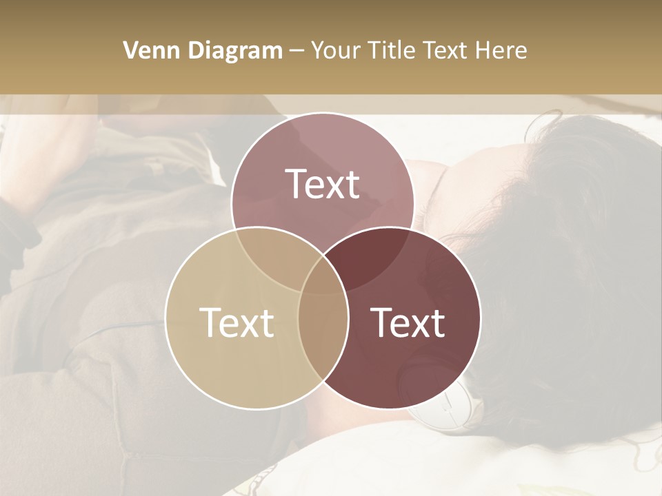 Caucasian Male Lying PowerPoint Template