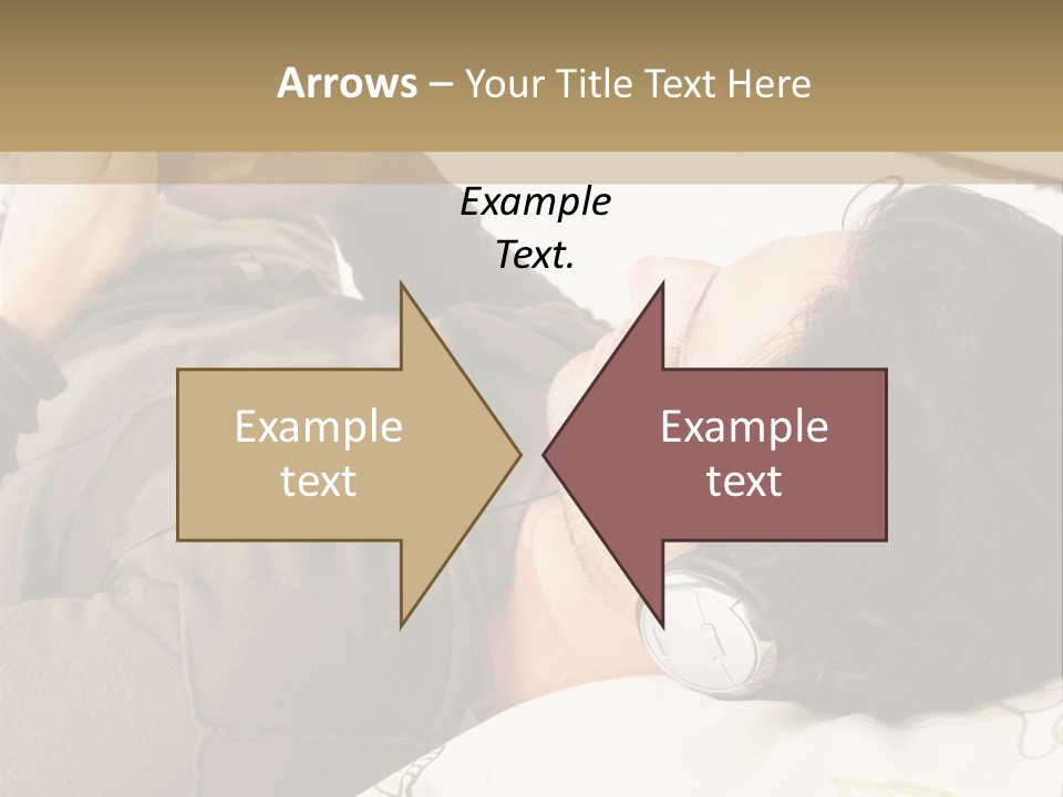 Caucasian Male Lying PowerPoint Template