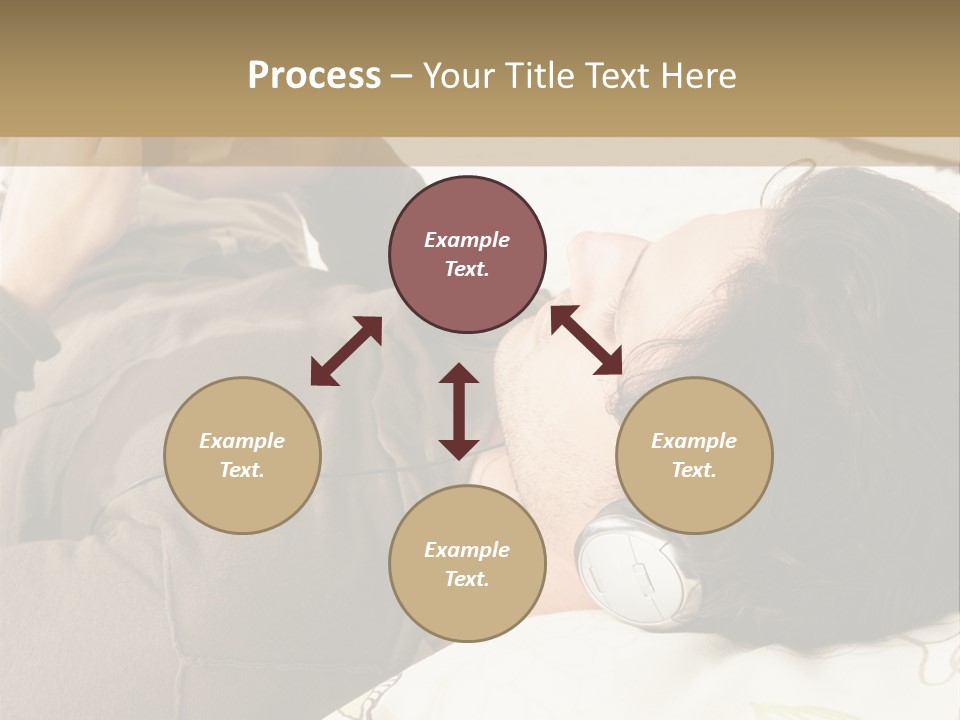 Caucasian Male Lying PowerPoint Template