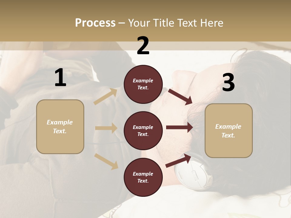 Caucasian Male Lying PowerPoint Template
