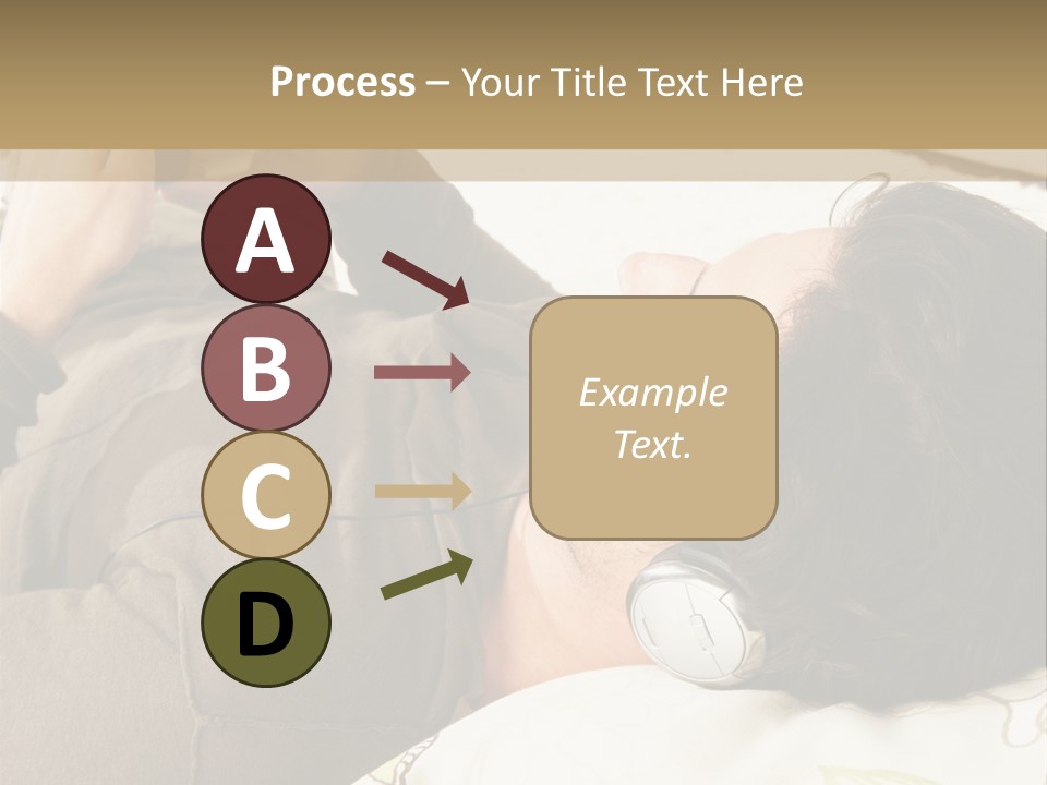 Caucasian Male Lying PowerPoint Template