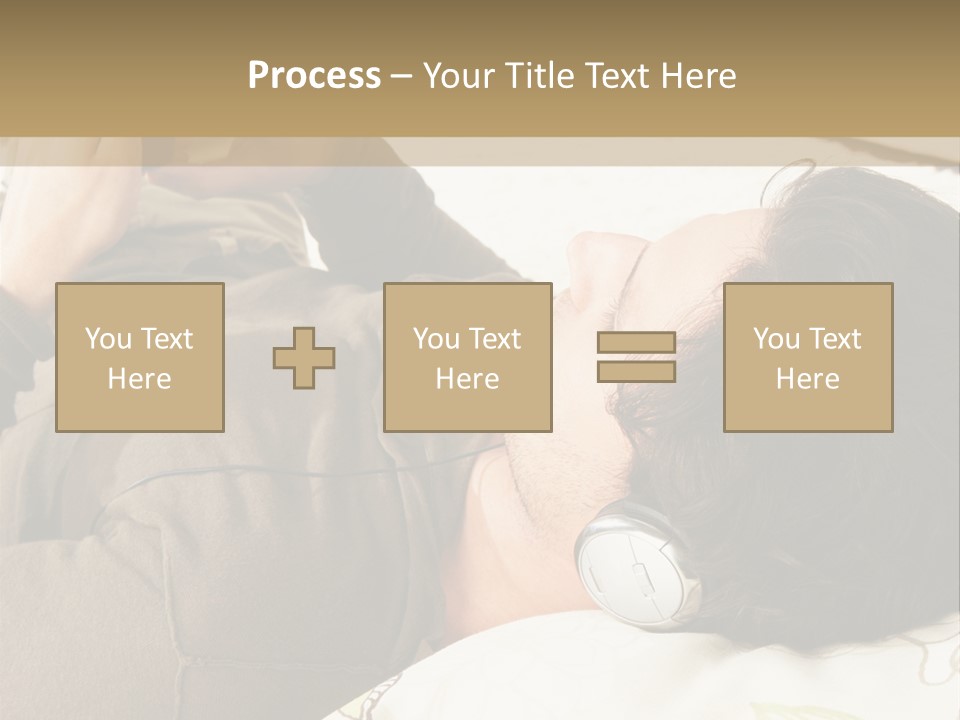 Caucasian Male Lying PowerPoint Template