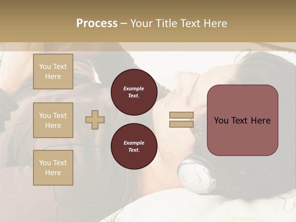Caucasian Male Lying PowerPoint Template