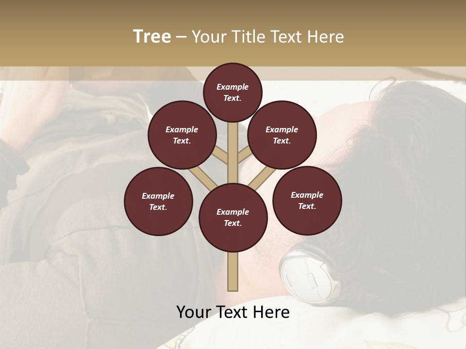 Caucasian Male Lying PowerPoint Template