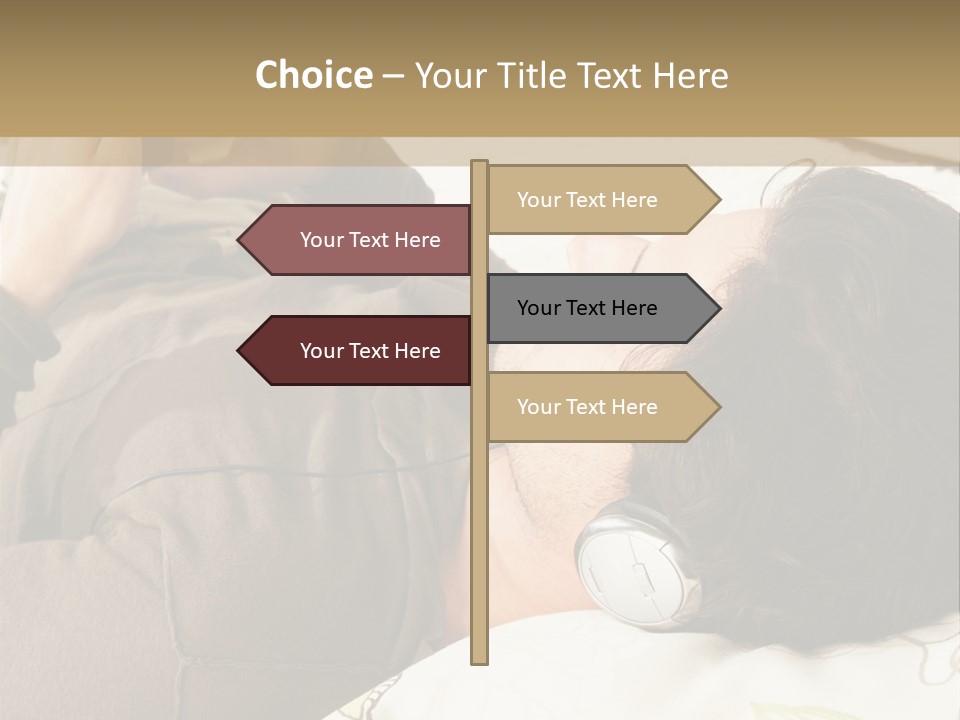 Caucasian Male Lying PowerPoint Template