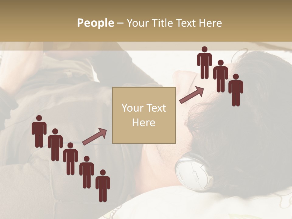 Caucasian Male Lying PowerPoint Template