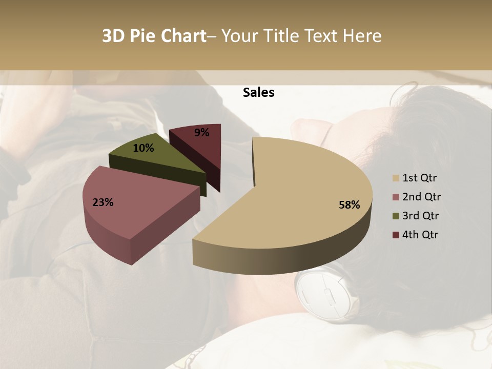 Caucasian Male Lying PowerPoint Template