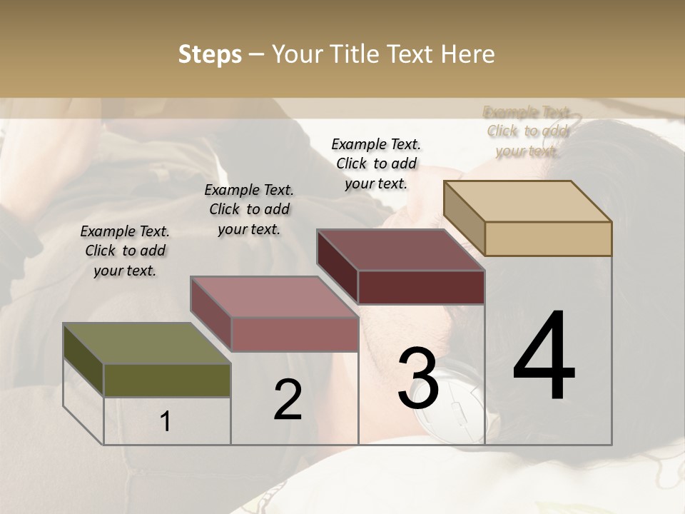 Caucasian Male Lying PowerPoint Template
