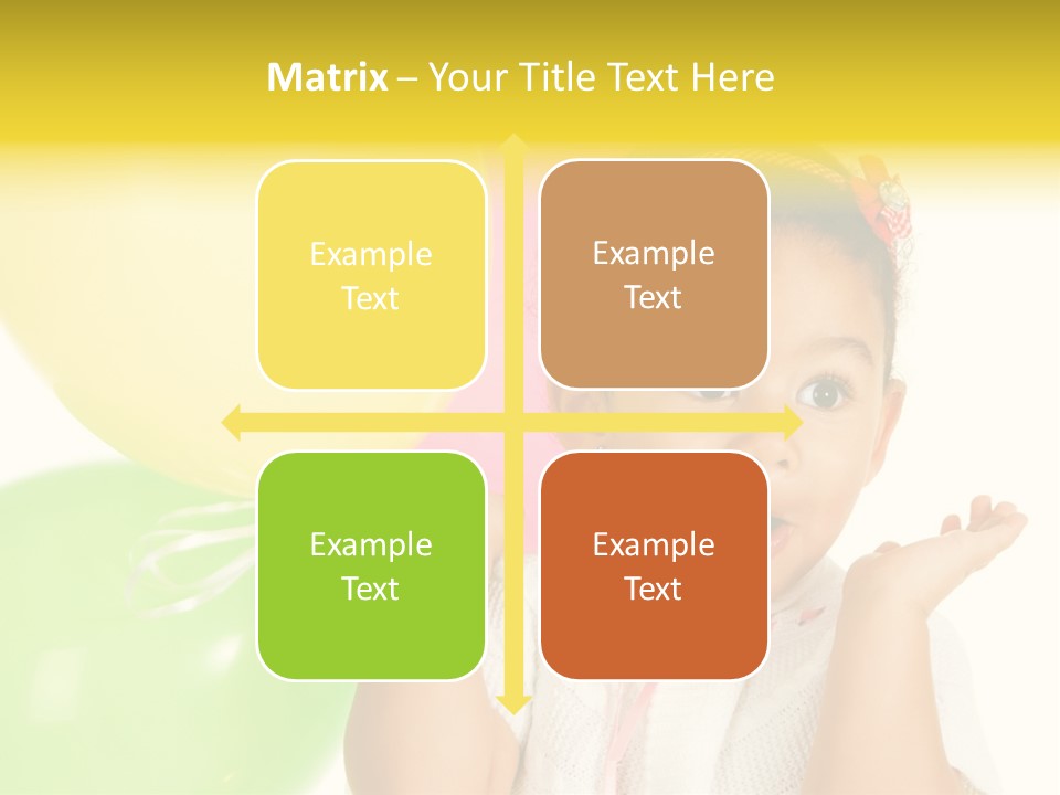 Childhood People Baby PowerPoint Template