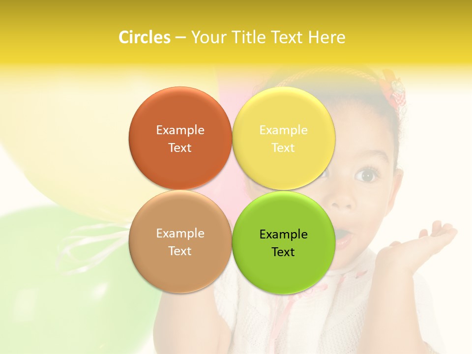 Childhood People Baby PowerPoint Template