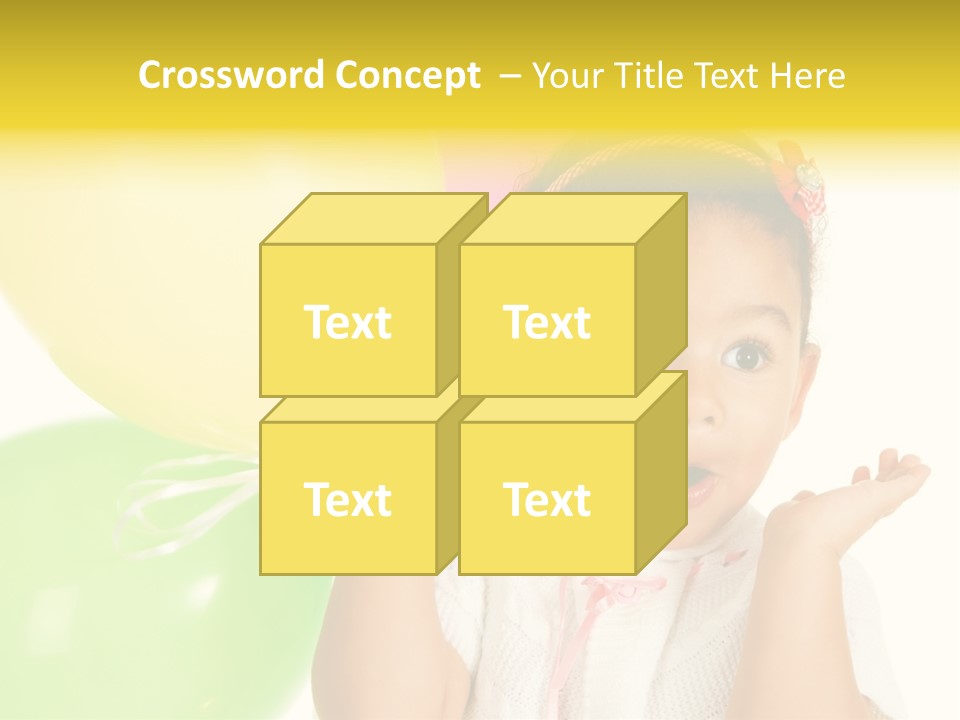 Childhood People Baby PowerPoint Template