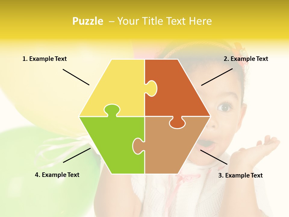 Childhood People Baby PowerPoint Template