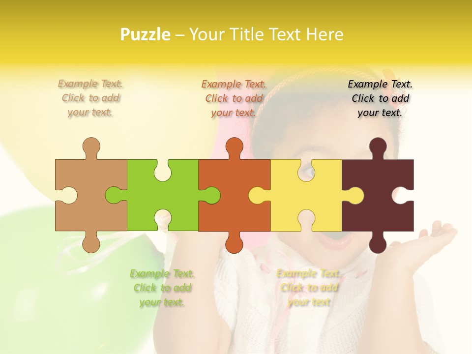 Childhood People Baby PowerPoint Template