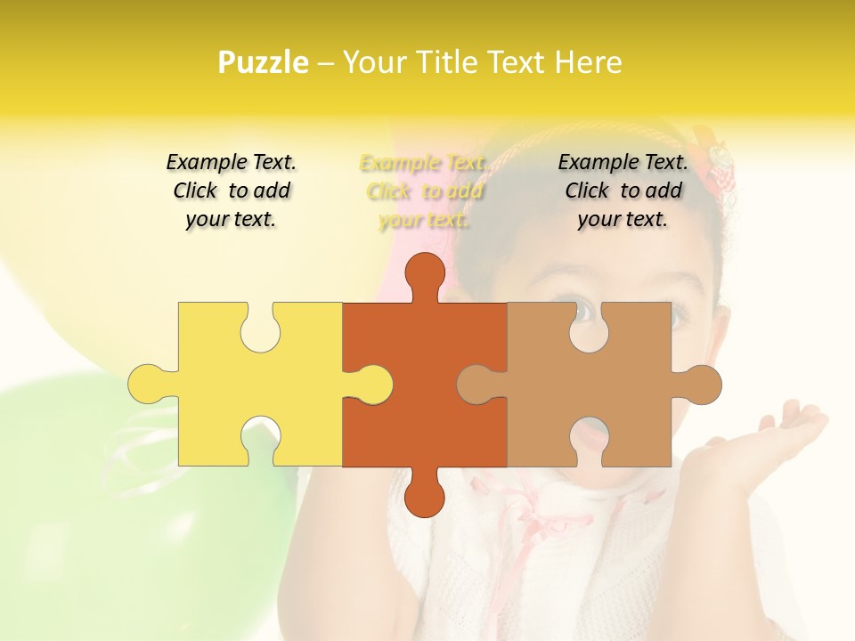 Childhood People Baby PowerPoint Template