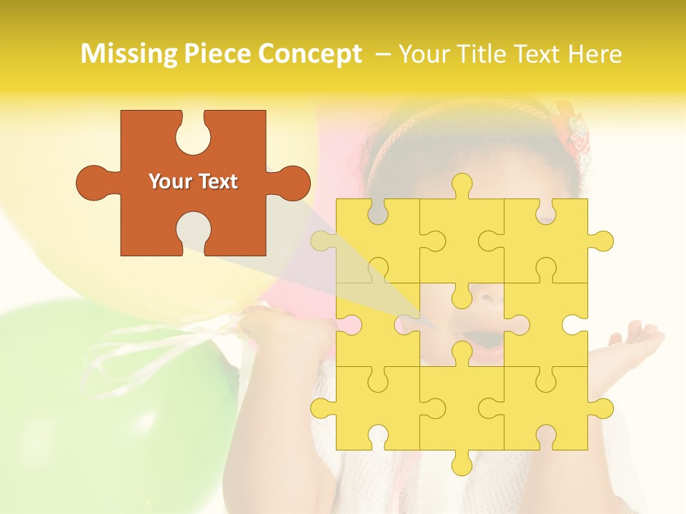 Childhood People Baby PowerPoint Template