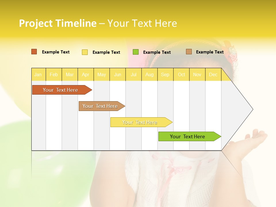 Childhood People Baby PowerPoint Template