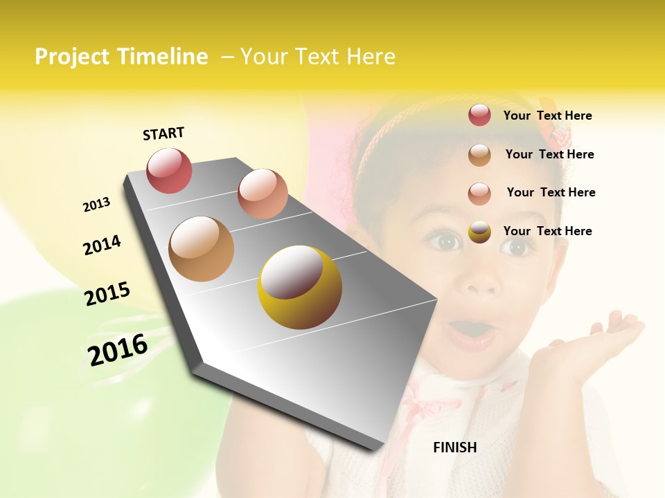 Childhood People Baby PowerPoint Template