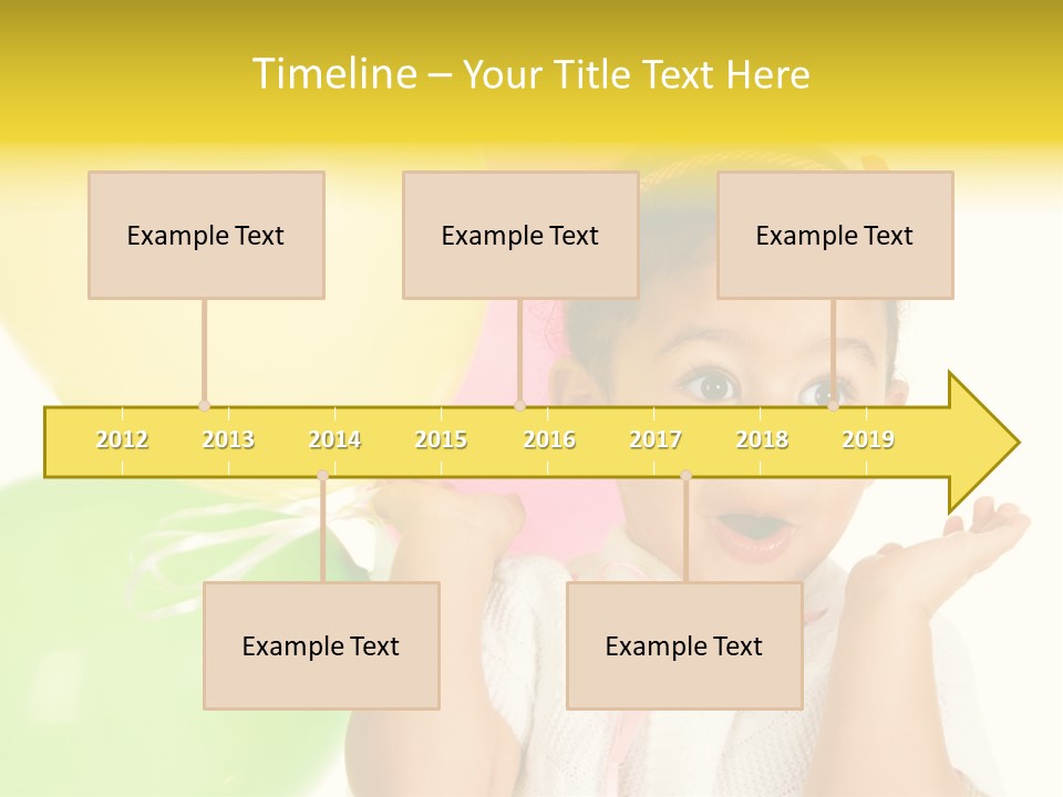 Childhood People Baby PowerPoint Template