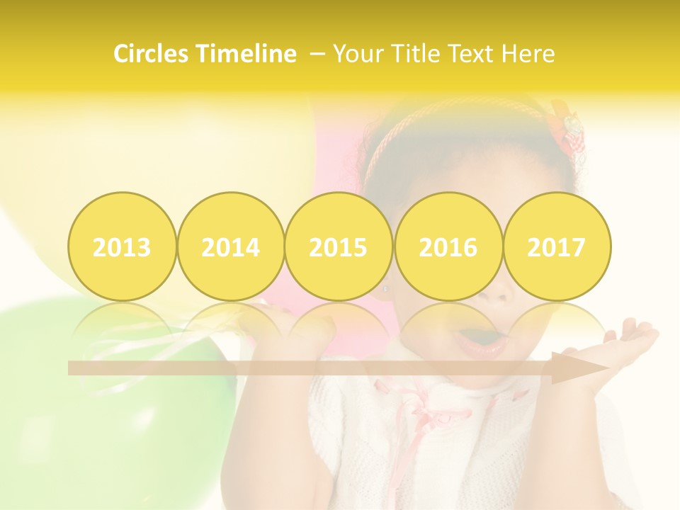Childhood People Baby PowerPoint Template