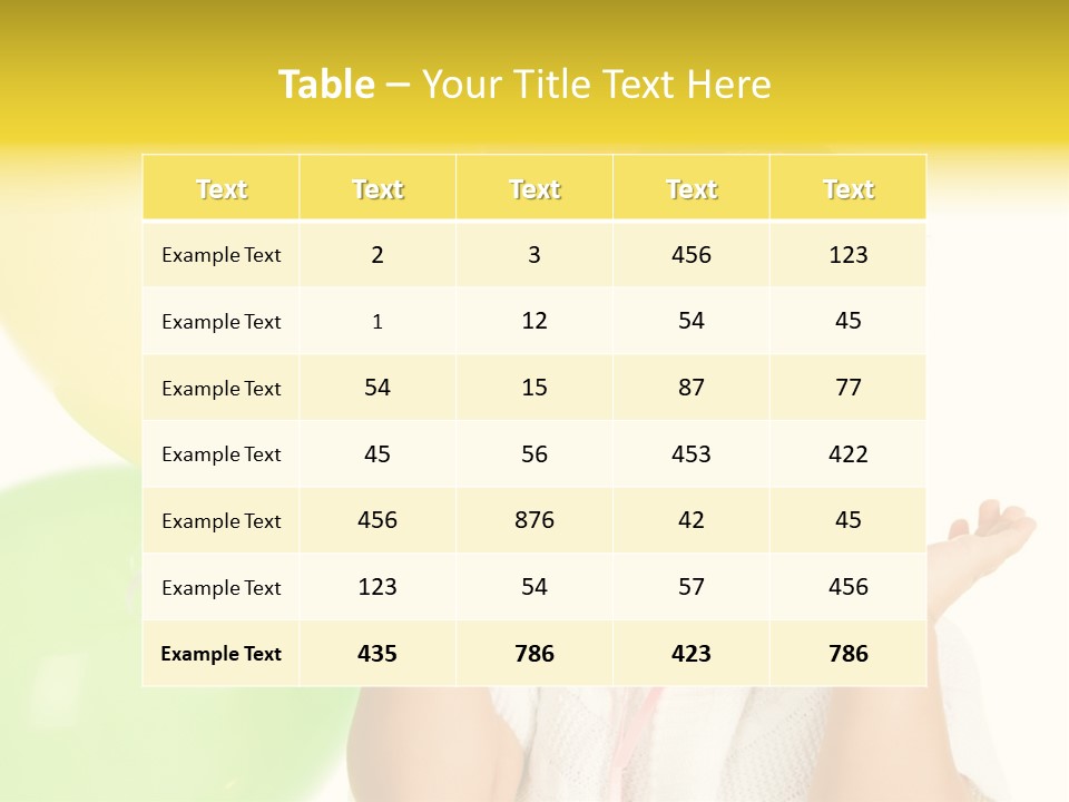 Childhood People Baby PowerPoint Template