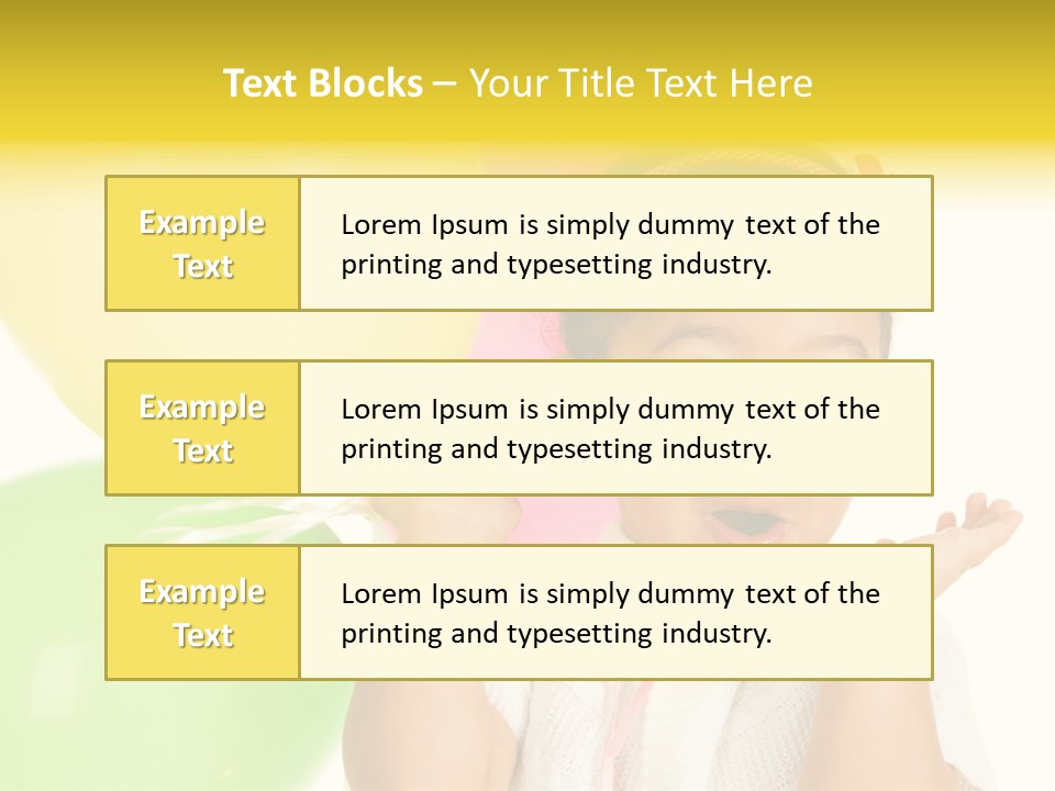 Childhood People Baby PowerPoint Template