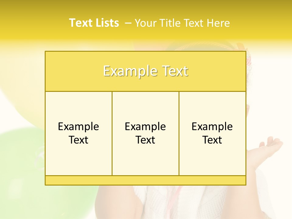 Childhood People Baby PowerPoint Template