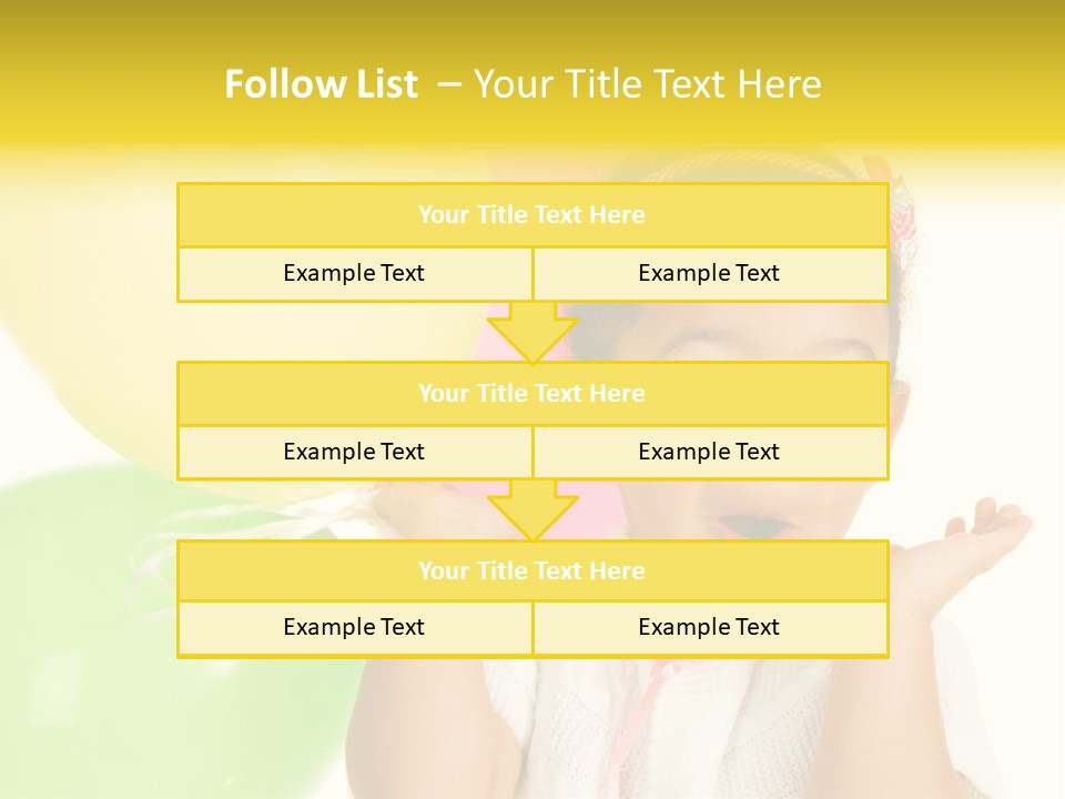 Childhood People Baby PowerPoint Template