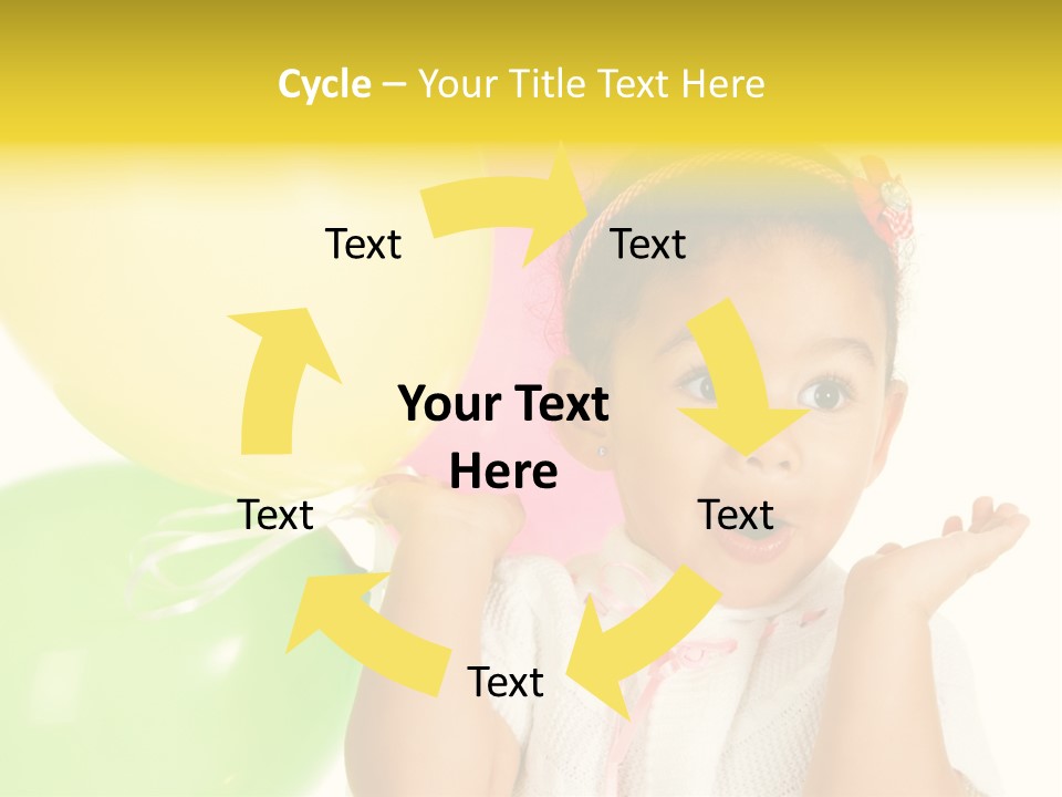 Childhood People Baby PowerPoint Template